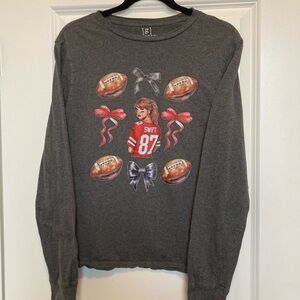Taylor Swift Gray Graphic Crewneck